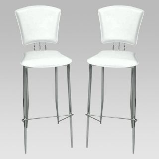 Chintaly Tracy 23 in. Counter Stools  White   Set of 2   CTY621