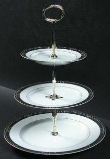Wedgwood Kenyon 3 Tiered Serving Tray (DP, SP, BB), Fine China Dinnerware   Emba