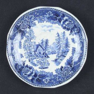 Arabia of Finland Landscape Blue Saucer for Flat Cup, Fine China Dinnerware   Br