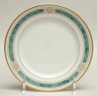 Gorham Regalia Court Teal Bread & Butter Plate, Fine China Dinnerware   Teal Mar