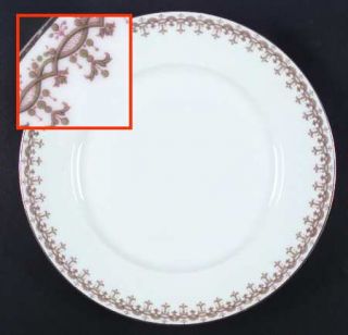 Charles Ahrenfeldt Ahr19 Dinner Plate, Fine China Dinnerware   Green&Brown Arcs&