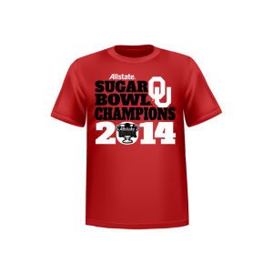 Oklahoma Sooners NCAA 2014 Sugar Bowl Champs Short Sleeve T Shirt