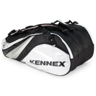 Pro Kennex Q Series 12 Pack Tennis Bag Silver and Black