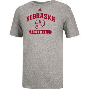 Nebraska Cornhuskers adidas NCAA Sport Arch Football T Shirt