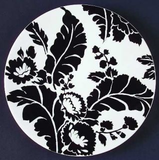 Roscher & Co Ambiance Black Salad Plate, Fine China Dinnerware   Black & White L