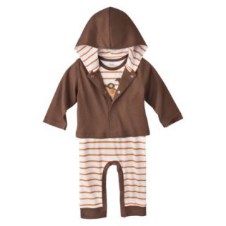 Gerber Onesies Newborn Boys 2 Piece Coverall and Jacket Set   Brown 6 9 M
