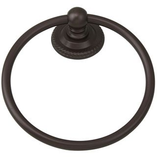 Jado Wynd 816 Old Bronze Towel Ring (BrassFinish Old BronzeConcealed mountingEasy to InstallOverall length 6 1/4 inchesDimensions 7 1/4 inches high x 2 3/8 inches deep x 6 1/4 inches wideWall mount Installation)