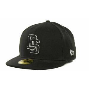Delaware State Hornets New Era NCAA Black on Black with White 59FIFTY Cap