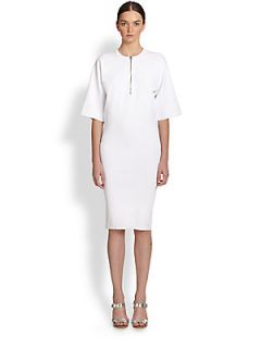 Stella McCartney Fold Over Dress   Optical White
