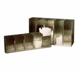Modular Dispensing Systems 22 in Countertop Lid Dispenser w/ 5 Adjustable Dividers, Stainless