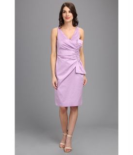 Maggy London Solid Stretch Taffeta Side Bow Sleeveless Dress Womens Dress (Pink)