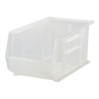 Quantum Storage Stack and Hang Bin   13 5/8in. x 8 1/4in. x 6in., Clear, Carton