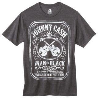 Johnny Cash Mens Graphic Tee   Black   M