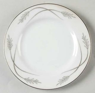 Mikasa Grace Ine Bread & Butter Plate, Fine China Dinnerware   Silver Crossing W