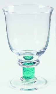 Denby Magnum Water Goblet   Green Stem