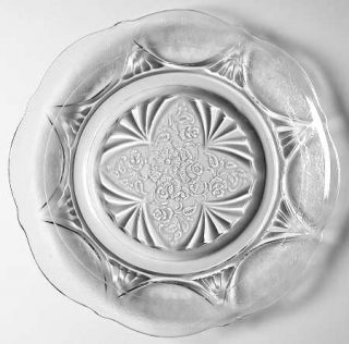 Hazel Atlas Royal Lace Clear Luncheon Plate   Clear,Depression Glass
