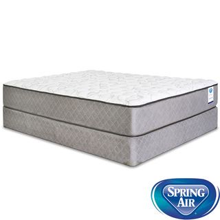 Spring Air Back Supporter Bardwell Firm Queen size Mattress Set (Queen Set includes Mattress, foundationFirst layer construction Quilted top has dacron fiber, 3/4 inch support foam, 3/4 inch support foamSecond layer construction 3/8 inch memory foam on