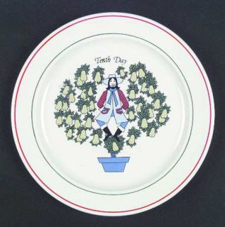 Taylor, Smith & T (TS&T) Twelve Days Of Christmas Dinner Plate, Fine China Dinne