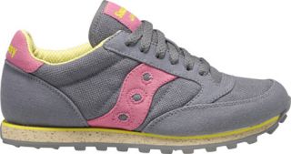 Womens Saucony Jazz Low Pro Vegan   Charcoal/Pink Fashion Sneakers