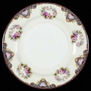 Meito Beauty Dinner Plate, Fine China Dinnerware   Pink/Blue/Yellow Flowers,Yell