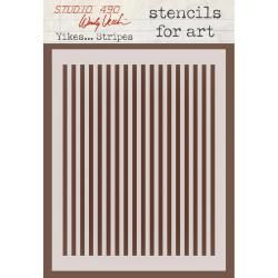 Wendy Vecchi Studio Stencil Collection 6.5 X4.5  Yikesstripes
