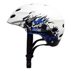 Mbs Grafstract White Small/ Medium Helmet (WhiteHigh density, impact resistant ABS outer shellShock absorbing, thick EPS linerAdjustable chin strapStrategically positioned air ventsTwo sized liners for optimum fitCPSC certifiedSize Small/mediumMaterials