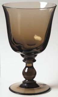 Tiffin Franciscan Canterbury Ii Brown Water Goblet   Stem #17723, Brown