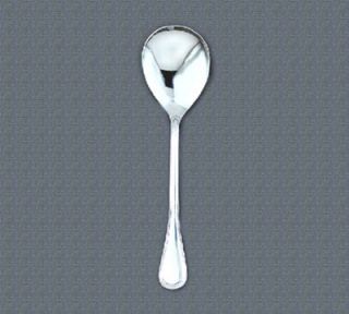 World Tableware 9 1/2 Louvre Solid Serving Spoon   Silverplated