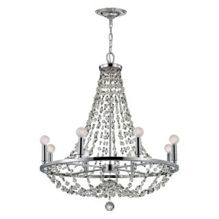 Crystorama 1548 CH MWP Channing Chandelier   28W in.   Polished Chrome