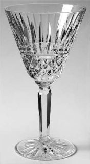 Waterford Maeve (Cut) Water Goblet   Cut Vertical & Criss Cross On Bowl