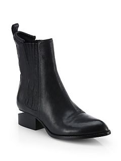 Alexander Wang Anouk Leather Chelsea Boots   Black