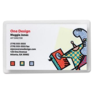 Business Source Business Card Laminating Pouch