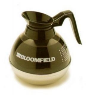 Bloomfield Unbreakable Stainless & Plastic Decanter w/ Black Handle