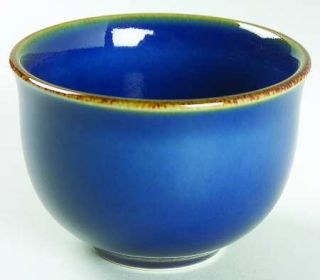 Pottery Barn Asian Square Blue Cup No Handles, Fine China Dinnerware   All Blue,