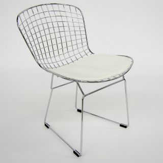 Aeon Furniture Wendy Side Chairs   Set of 4   White   DC 232 WHITE PAD