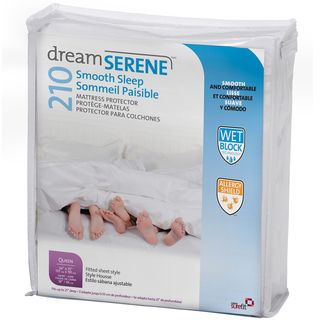 Dreamserene Smooth Sleep 210 Waterproof Mattress Protector