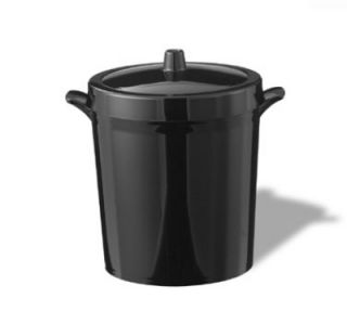 Service Ideas 3 liter Ice Bucket w/ Double Wall Insulation, Black