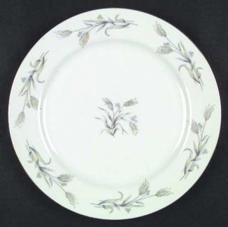 Empress (Japan) Gold Wheat Dinner Plate, Fine China Dinnerware   Blue/Gold/Gray