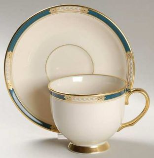 Lenox China Union Footed Cup & Saucer Set, Fine China Dinnerware   Presidential