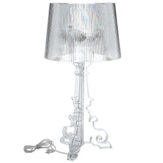 Bourgie Style Acrylic Clear Table Lamp
