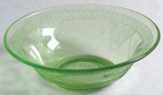 Federal Glass  Georgian Green Cereal Bowl   Green, Two Birds, Depression Glass