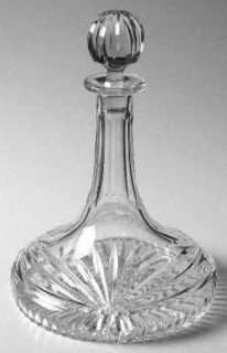 Waterford Calais Ships Decanter and Stopper   Marquis, Cut Fan