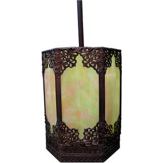 Warehouse Of Tiffany Satin Bronze Pendant Light