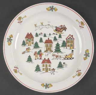 Jamestown Joy Of Christmas, The (Smooth,Red Trim) Dinner Plate, Fine China Dinne