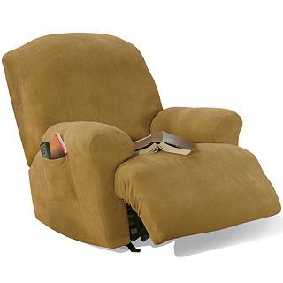 Sure Fit Stretch Pique 1 pc. Recliner Slipcover, Taupe