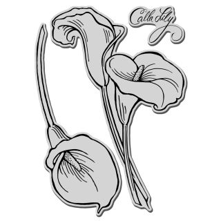 Stampendous Jumbo Cling Rubber Stamp calla Lily