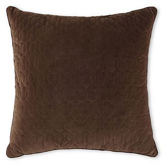 Royal Velvet Colebrook Euro Pillow, Brown