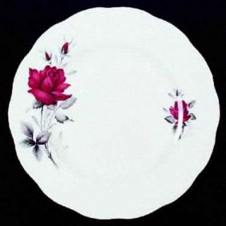 Royal Albert Sweet Romance Dinner Plate, Fine China Dinnerware   Red Roses,Gray