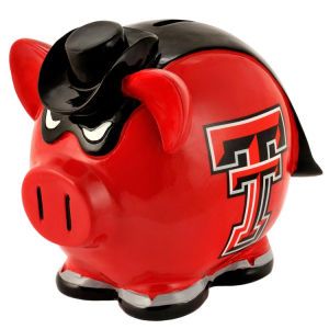 Texas Tech Red Raiders Forever Collectibles Mini Thematic Piggy Bank NCAA