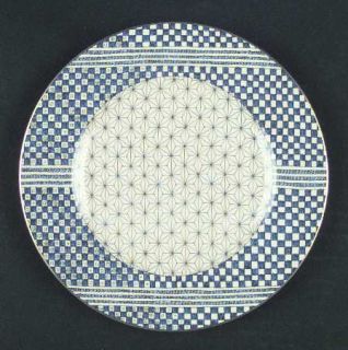 Wedgwood Samurai Accent Salad Plate, Fine China Dinnerware   Various Blue&Cream
